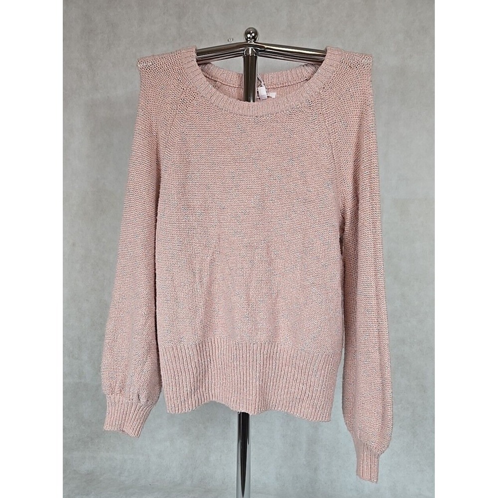 Lauren Conrad Knit Sweater Womens Size XL X-Large Long Sleeve Blush Pink NEW